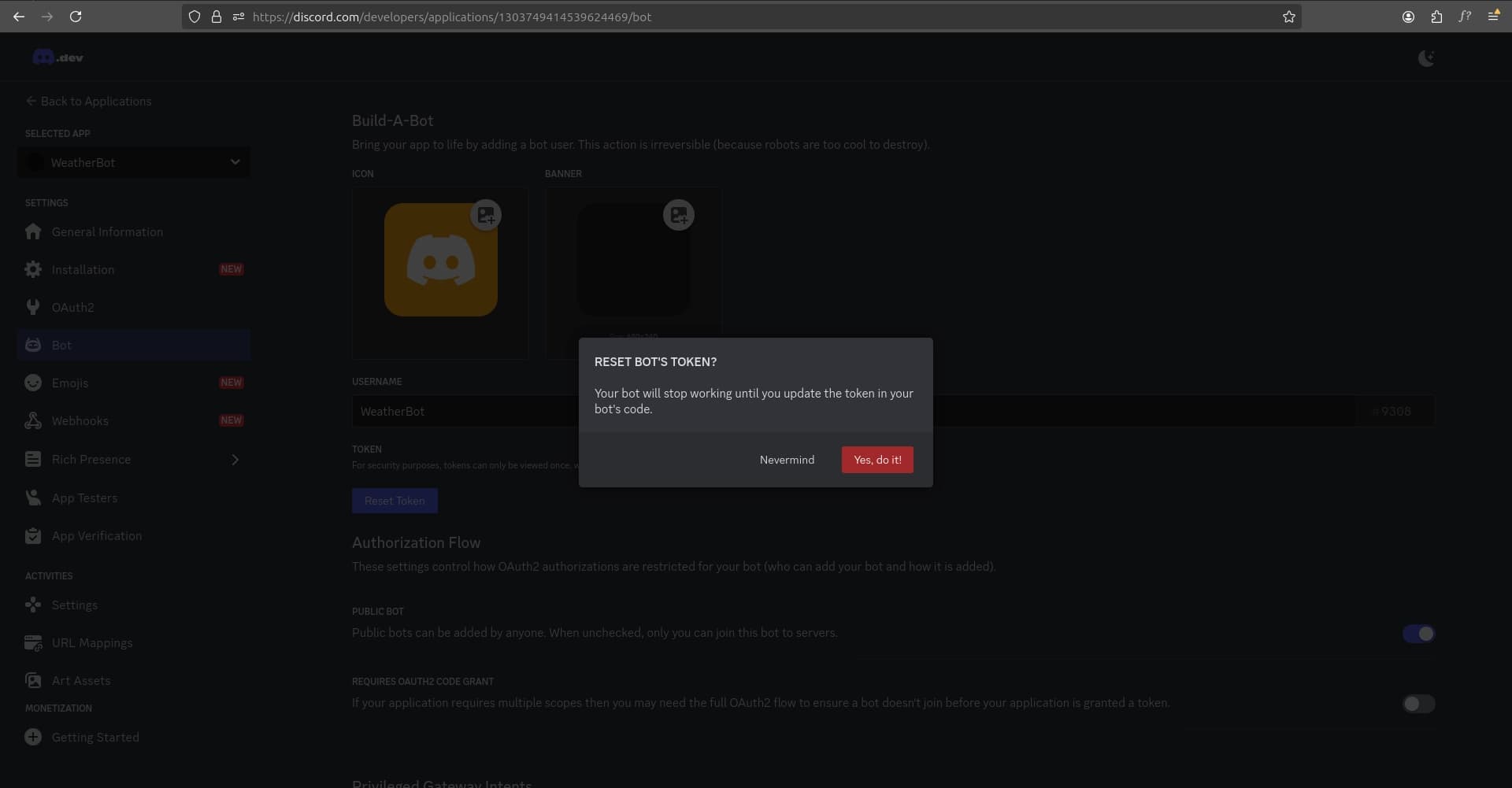 Discord Bot setup