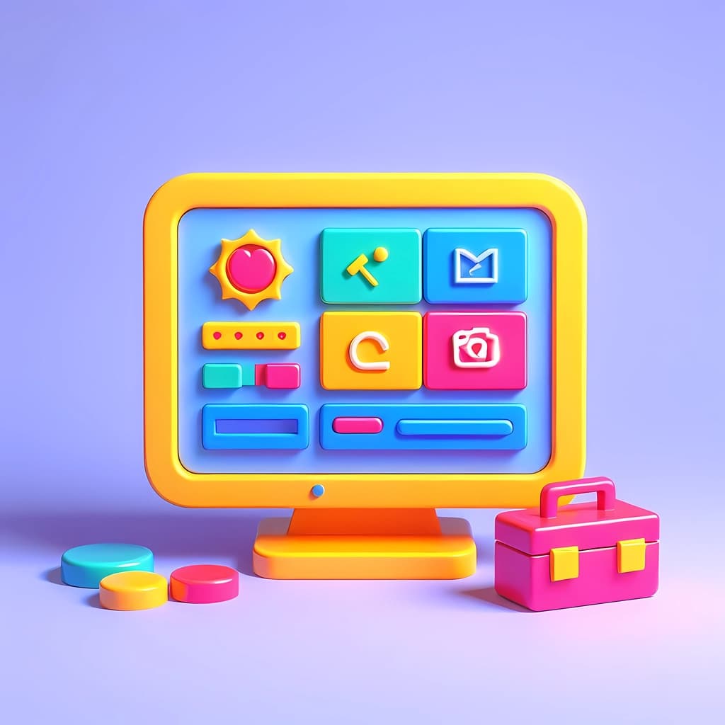 custom website design illustration