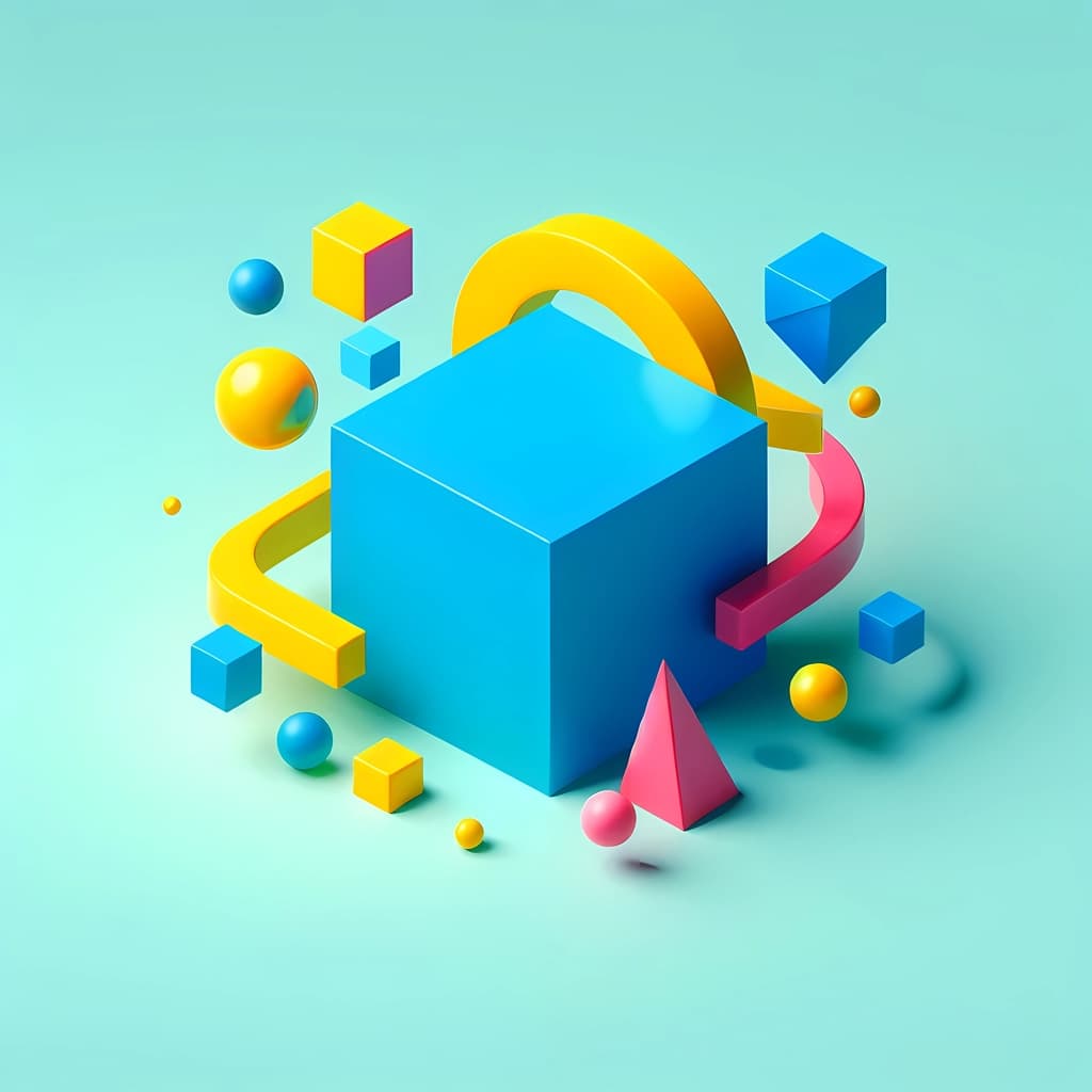 3D modelling illustration