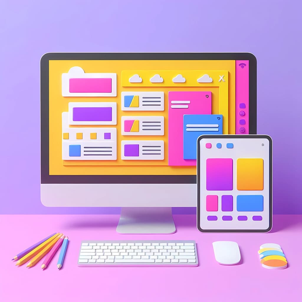 website mockup illustration